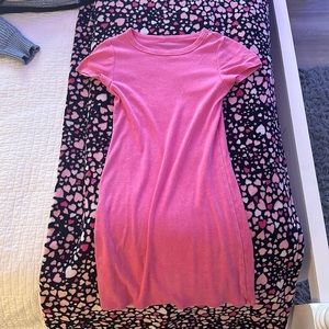 american eagle pink dress